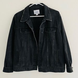 Old Navy Oversized Black Denim Jacket XL